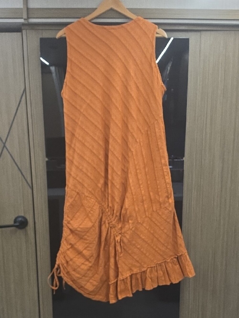 Burnt Orange, Midi/Maxi Boho Dress By "GRIFFLIN PARIS" 100%COTTON) 🤎 - Picture 13 of 16